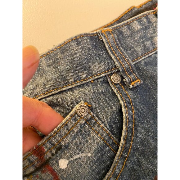 Enyce Mens Distressed Denim Jeans With Paint Splatter Design 34/32 - Picture 6 of 11